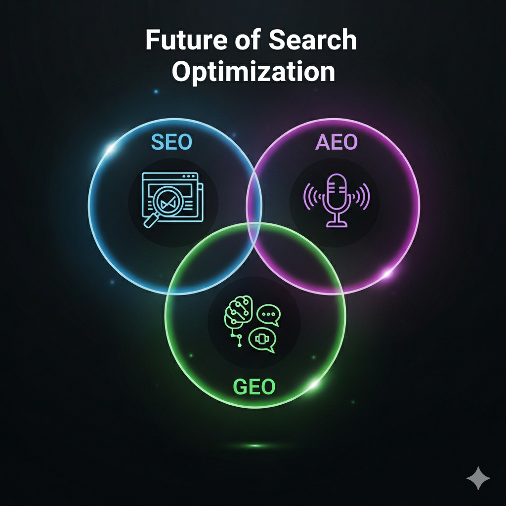 SEO vs. AEO vs. GEO